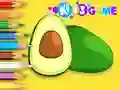 Permainan Coloring Book: Avocado Fruit secara online