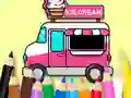 Permainan Coloring Book: Ice Cream Car secara online
