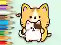 Permainan Coloring Book: Hugging Cat secara online