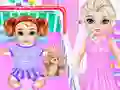 Permainan Little Elsa Caring Day secara online