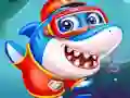 Permainan Little Panda Shark Family secara online