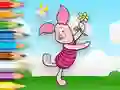 Permainan Coloring Book: Piglet Holds Toy Windmill secara online