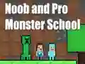 Permainan Noob and Pro Monster School secara online