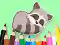 Permainan Coloring Book: Baby Raccoon secara online