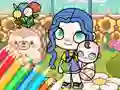 Permainan Coloring Book: Avatar World Babycare secara online