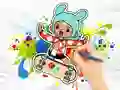 Permainan Coloring Book: Toca Boca Skateboard secara online