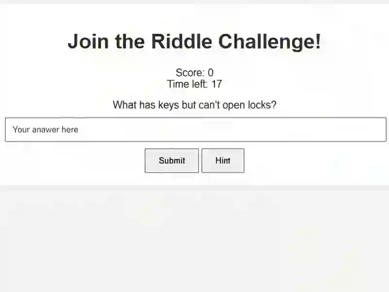 Permainan Riddle Challenge secara online