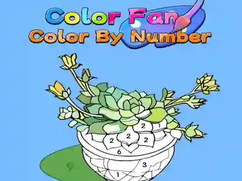 Permainan Color Fan: Color By Number secara online