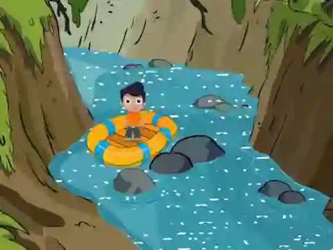Permainan Rescue the Cute Boy from River secara online