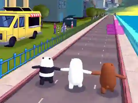 Permainan We Bare Bears Bear Parkour secara online