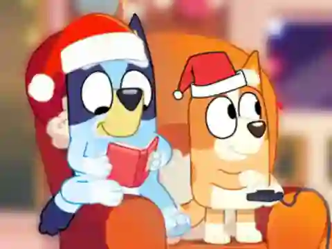 Permainan Jigsaw Puzzle: Bluey Christmas Party secara online