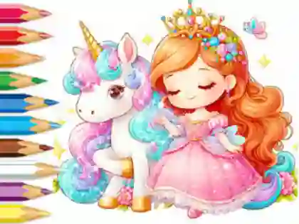 Permainan Coloring Book: Unicorn Secret Whisper secara online