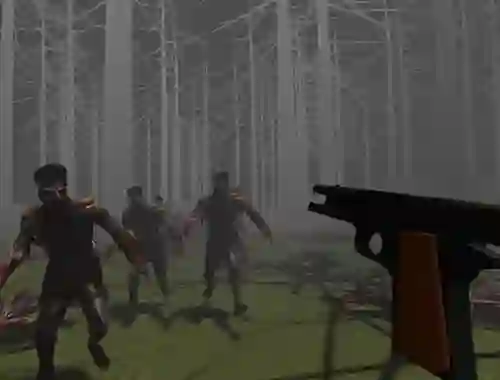 Permainan Zombies in a Forest secara online