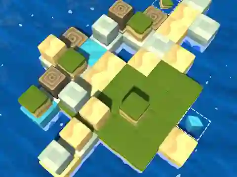 Permainan Cube Island: ASMR Relax Puzzle secara online