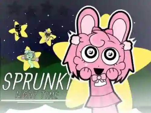 Permainan Sprunki Night Time 2 secara online