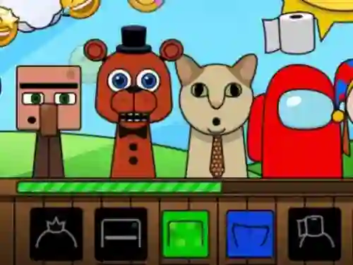 Permainan Sprunki: Monsters secara online