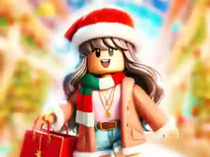 Permainan Jigsaw Puzzle: Roblox Christmas Mall secara online