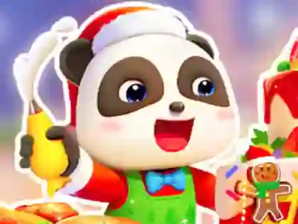 Permainan Jigsaw Puzzle: Baby Panda Christmas Chef secara online