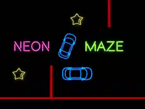 Permainan Neon Car Maze secara online