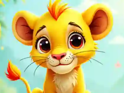 Permainan Jigsaw Puzzle: Baby Simba secara online