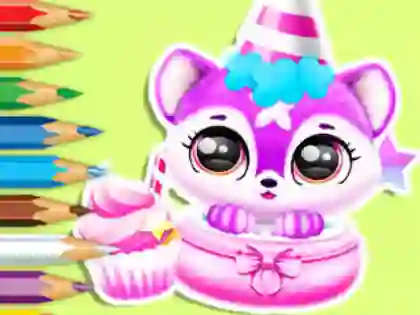 Permainan Coloring Book: Baby Fluff's Birthday secara online