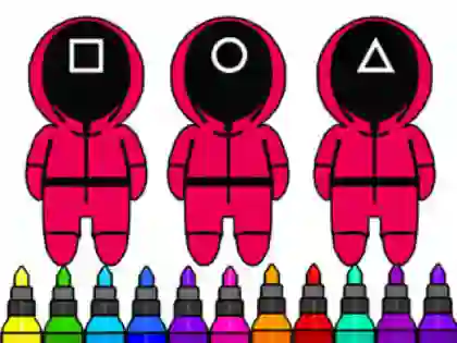 Permainan Coloring Book: Squid Game Mask secara online