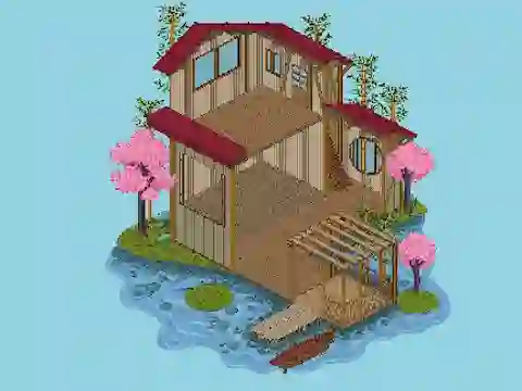 Permainan Pixel House secara online