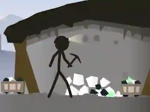 Permainan Stickman Mining Simulator secara online