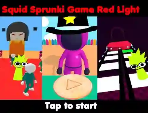 Permainan Squid Sprunki Game Red Light secara online
