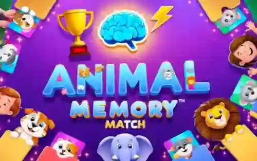 Permainan Animal Memory Match secara online