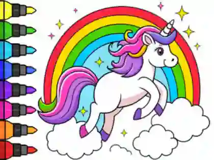 Permainan Coloring Book: Magical Unicorn secara online