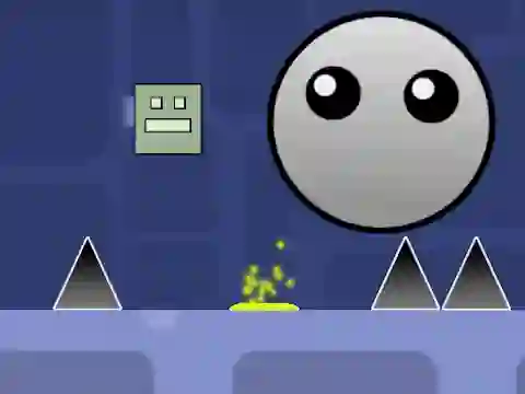 Permainan Geometry Dash: clicker and levels secara online