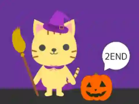 Permainan Cat and Halloween Escape secara online