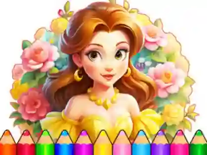 Permainan Coloring Book: Flower Dress Up secara online