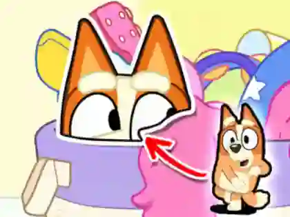 Permainan Jigsaw Puzzle: Bluey Hide & Seek secara online