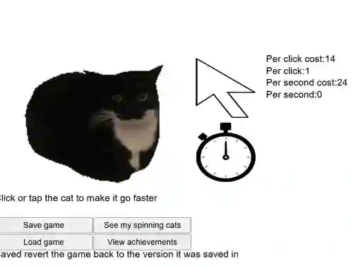 Permainan Spinning Cat Clicker secara online