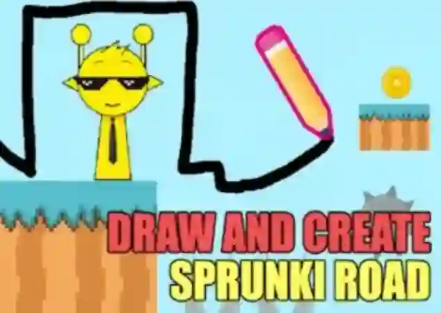 Permainan Draw And Create Sprunki Road secara online
