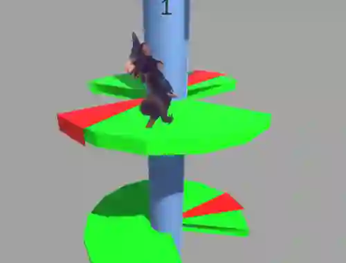 Permainan Ratomilton Helix Jump secara online