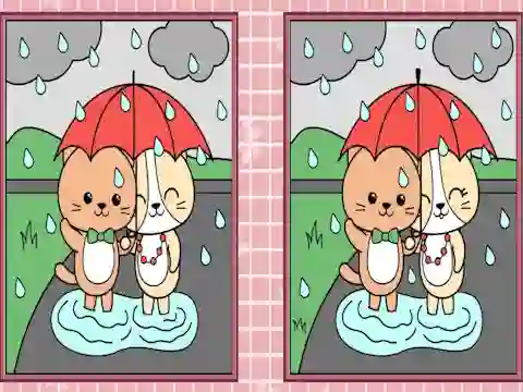 Permainan Spot the Differences Cute Kittens secara online
