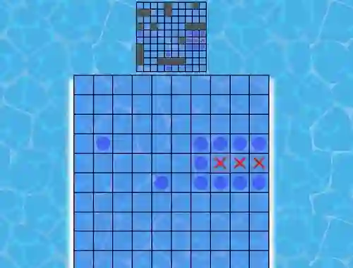 Permainan Battleship On Cells secara online