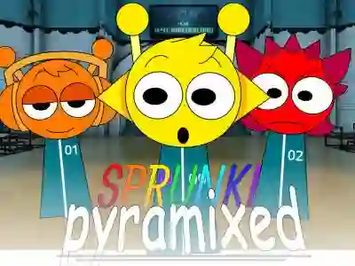 Permainan Sprunki Pyramixed: Squid Game secara online