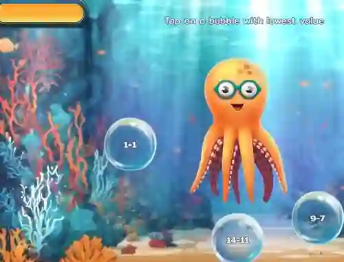 Permainan Bubble Math Dive secara online
