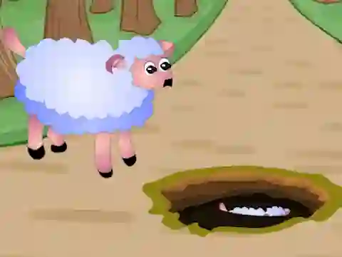 Permainan Help Fallen Down Sheep Baby secara online