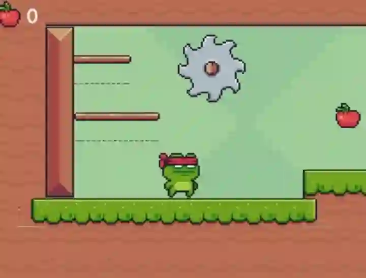 Permainan Green Ninja Collects Apples secara online