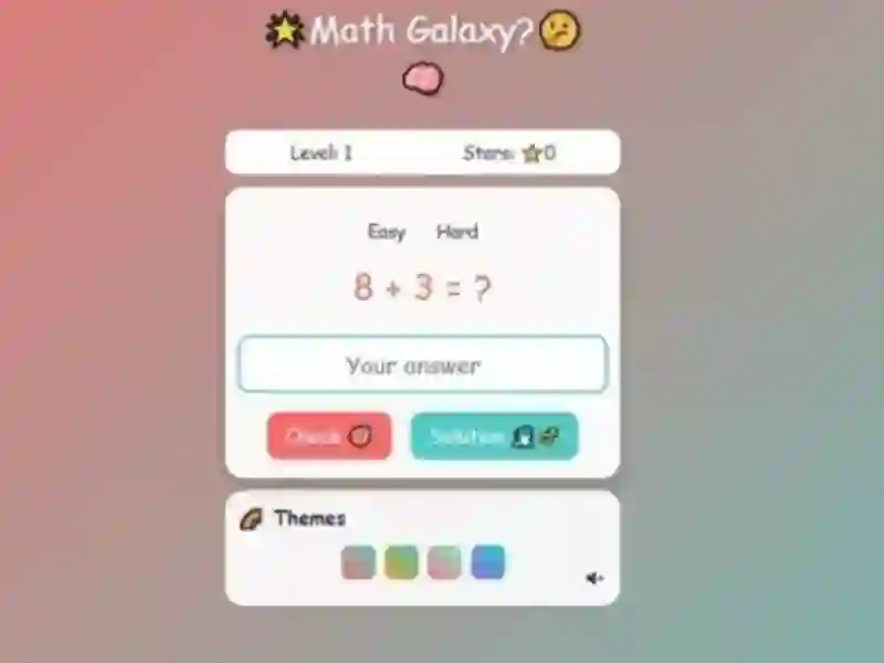 Permainan Math Galaxy secara online