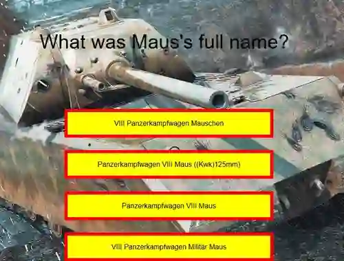 Permainan Tank Quiz: Maus secara online