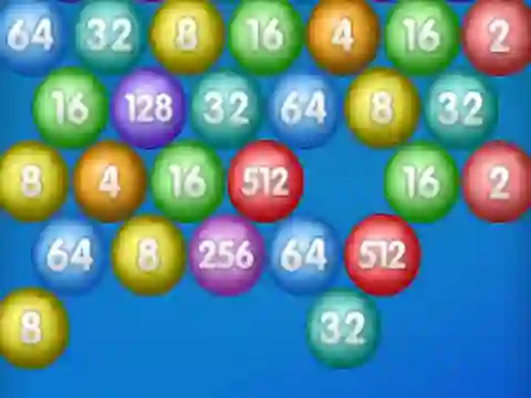 Permainan Number Bubble Shooter secara online