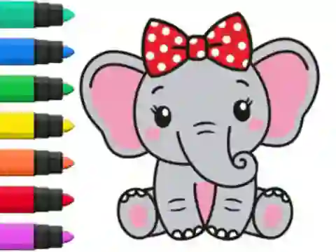 Permainan Coloring Book: Elephant secara online