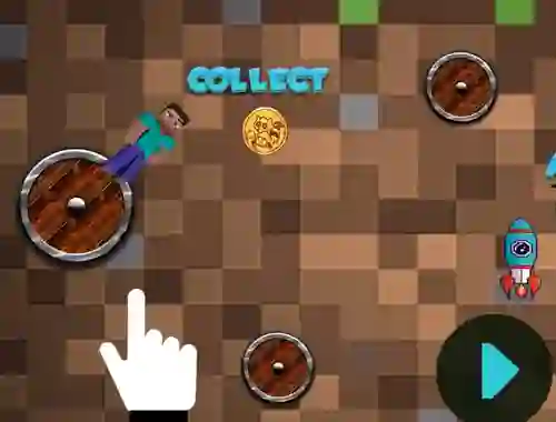 Permainan Mineblock Rotate And Fly Adventure secara online