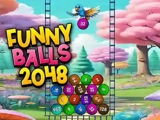 Permainan Funny Balls 2048 secara online